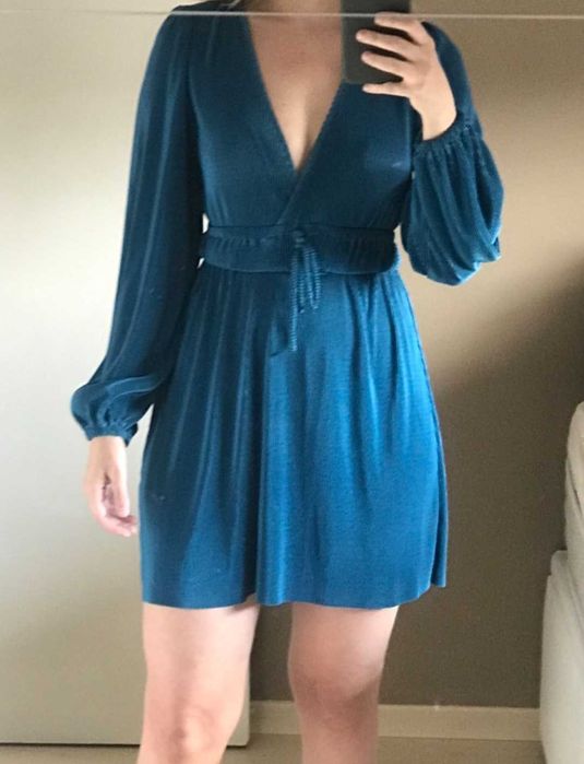 Vestido Azul Petróleo