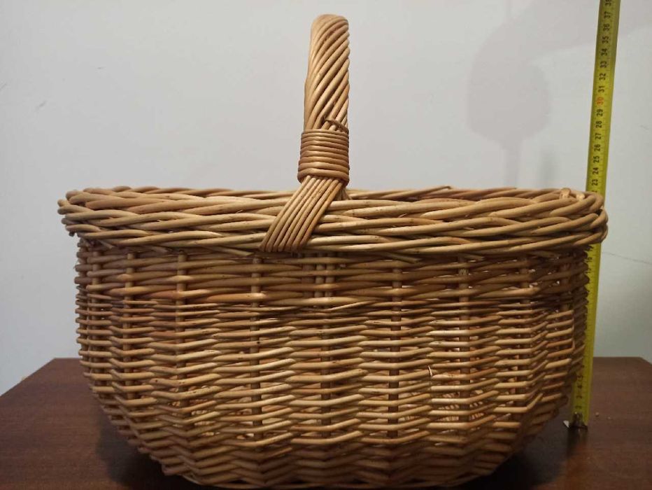 DuŻy koszyk wiklinowy