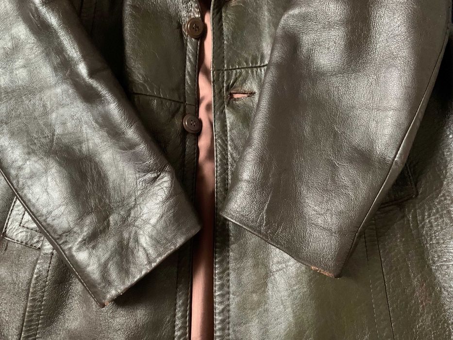 Пальто шкіряне Хутро чоловіче Югославія Кожа 54 р