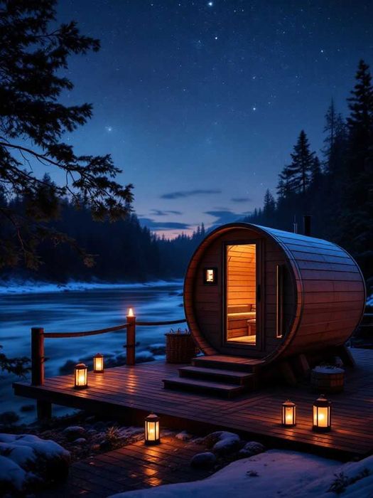 SAUNA OGRODOWA  z piecem, 1,5x2m gotowa, producent, 200cm