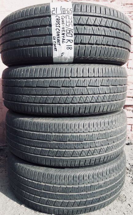 235 60 18 continental cross lx  4 штуки протектор 95 и 70%