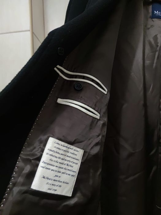 płaszcz XL McNeal coat dyplomatka overcoat wełna wool wełniany wool bl