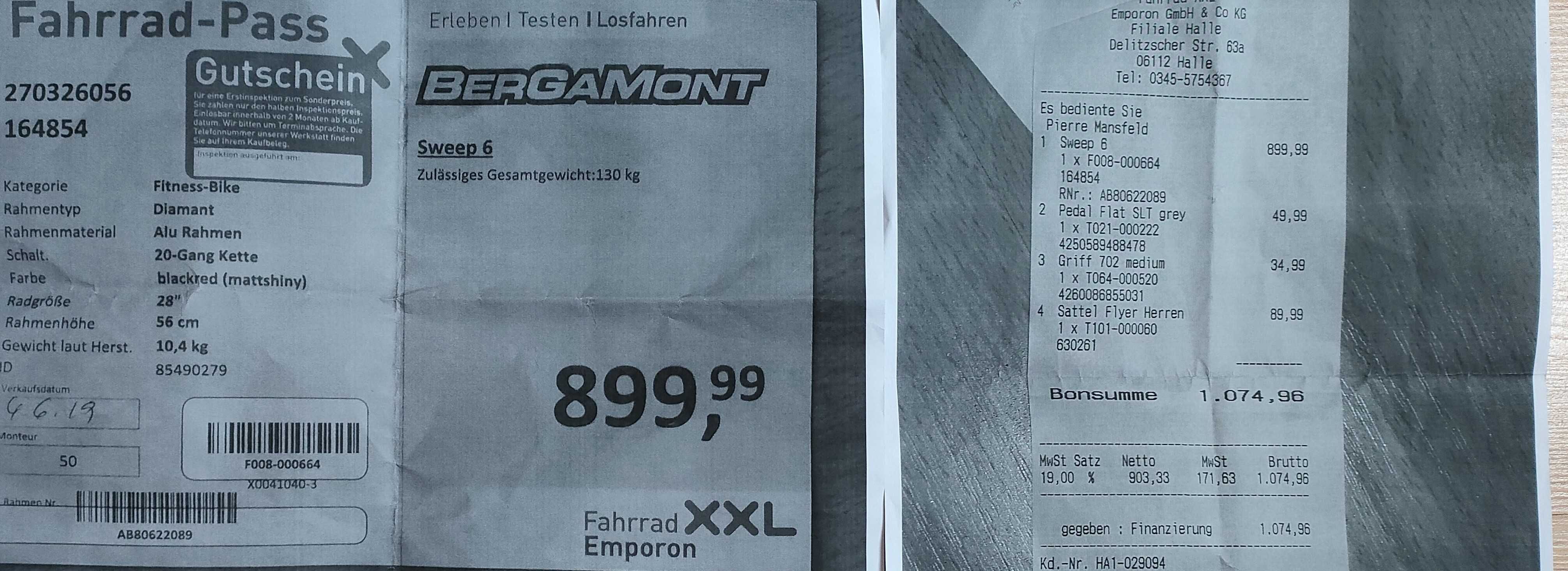 Bergamont Sweep 6 Flat Bar, 28*, з документами, на SRAM NX 11