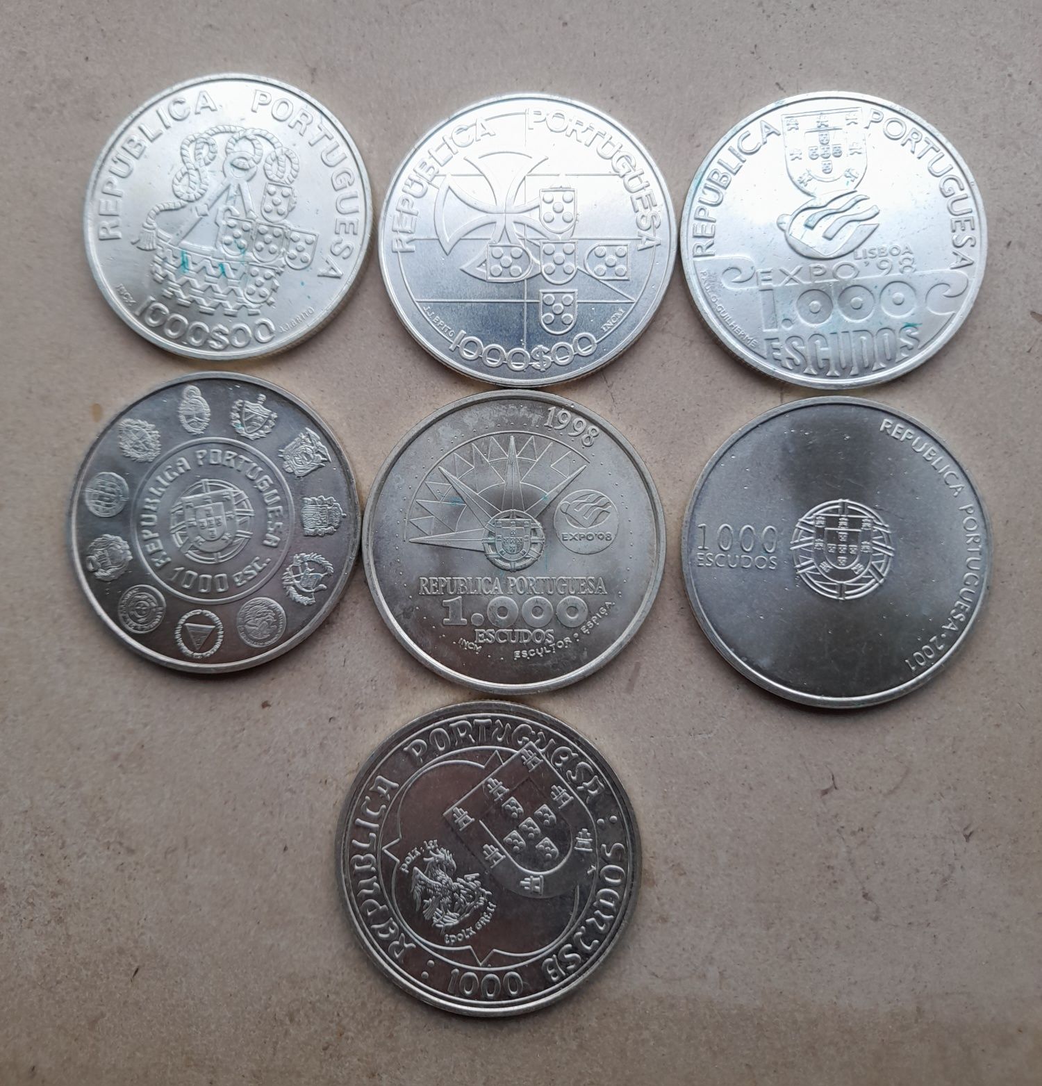 Moedas Alusivas de  Prata