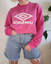 Różowa oldschoolowa bluza 90s crewneck Umbro