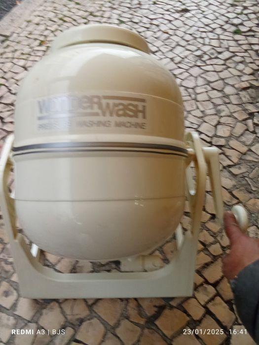 Máquina de lavar roupa manual para campismo