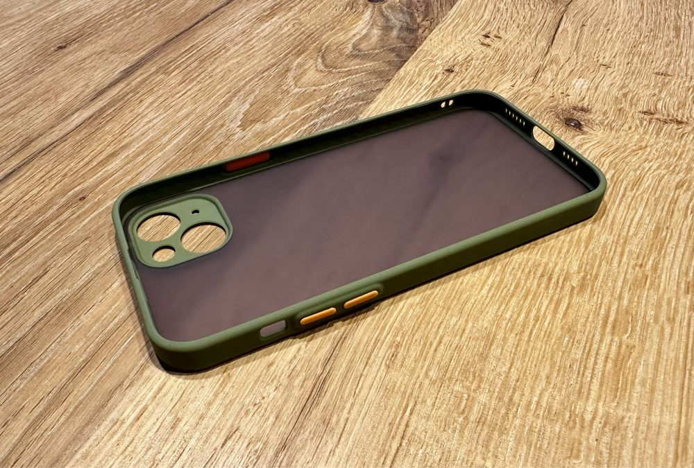 Etui matowe silikonowe iPhone 15 PLUS zielone