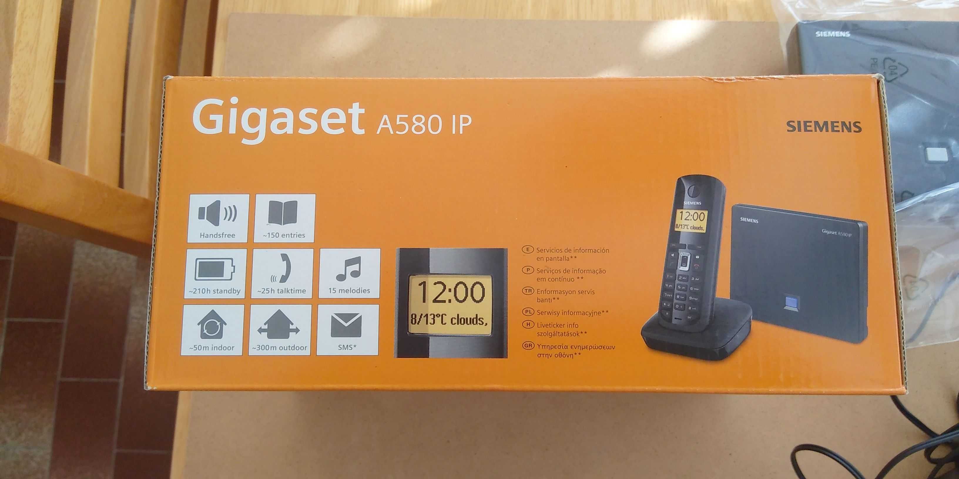 Telefone Siemens Gigaset A580 IP (VoIP e rede fixa)