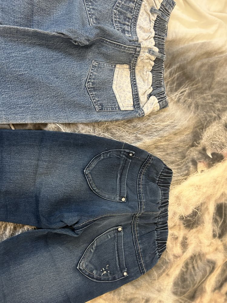Spodnie jeans 2 pary 122-128 cm