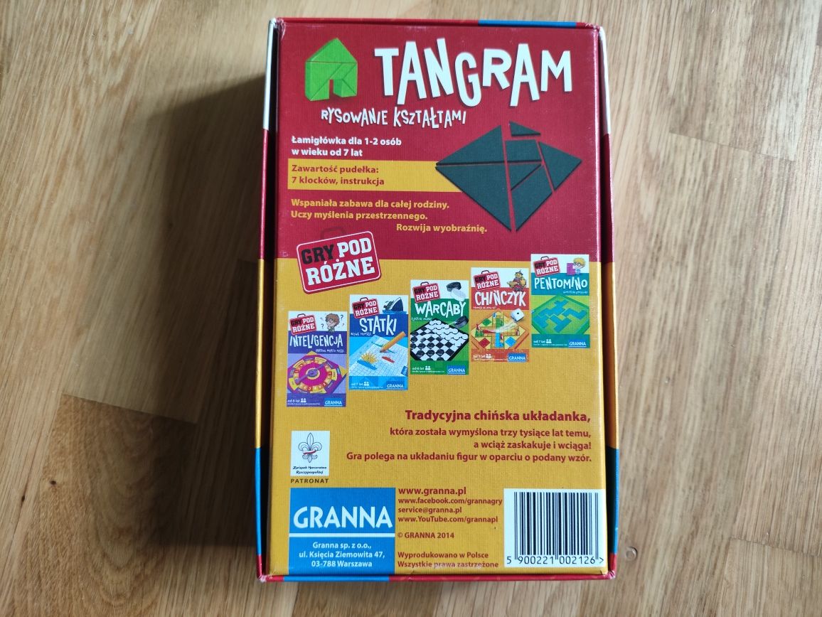 Tangram GRANNA, gra podróżna.
