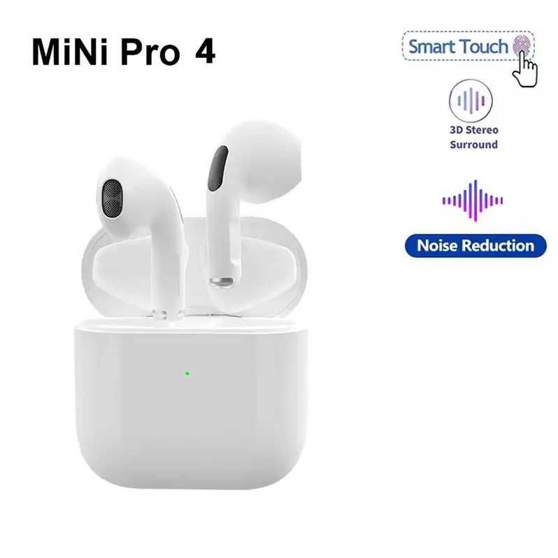 Новые TWS Pro 4 Беспроводные Наушники Wireless Bluetooth/блютуз Белые