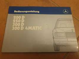 Instrukcja obsługi Mercedes W124