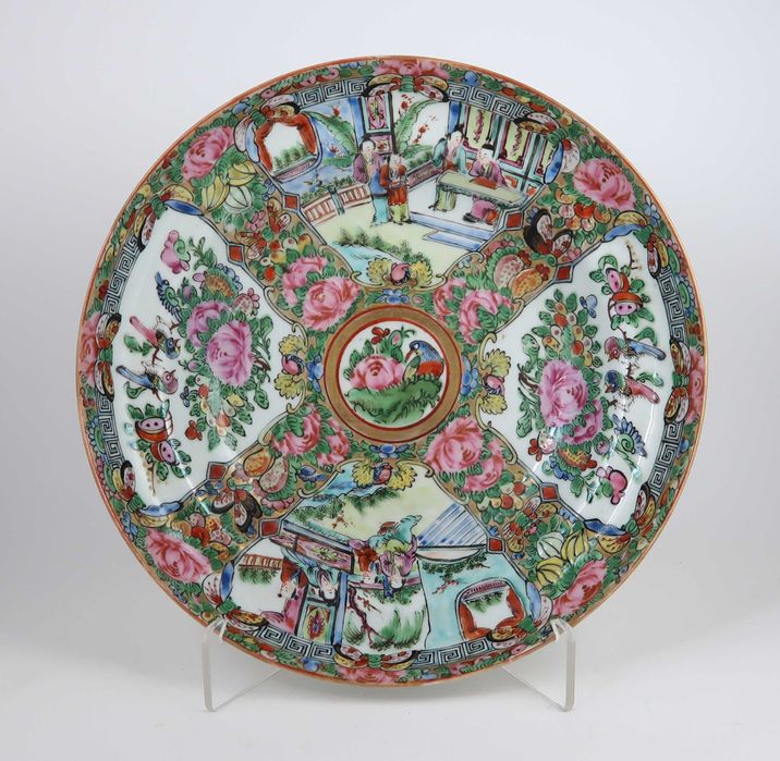 Prato Porcelana da China Mandarim - Séc. XIX/XX