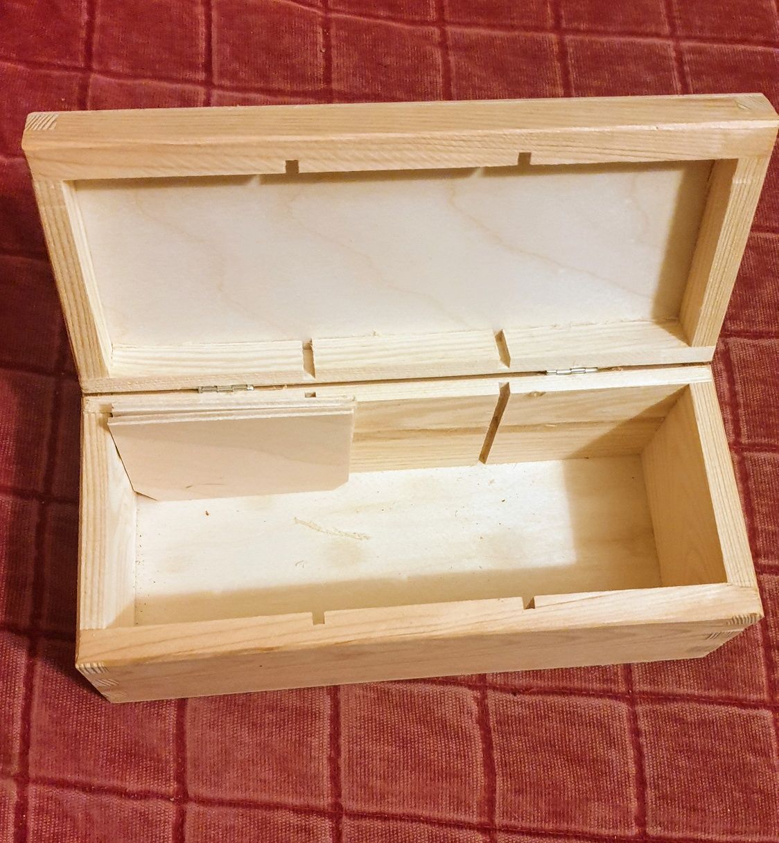 Pudełko na herbatę decoupage drewniane