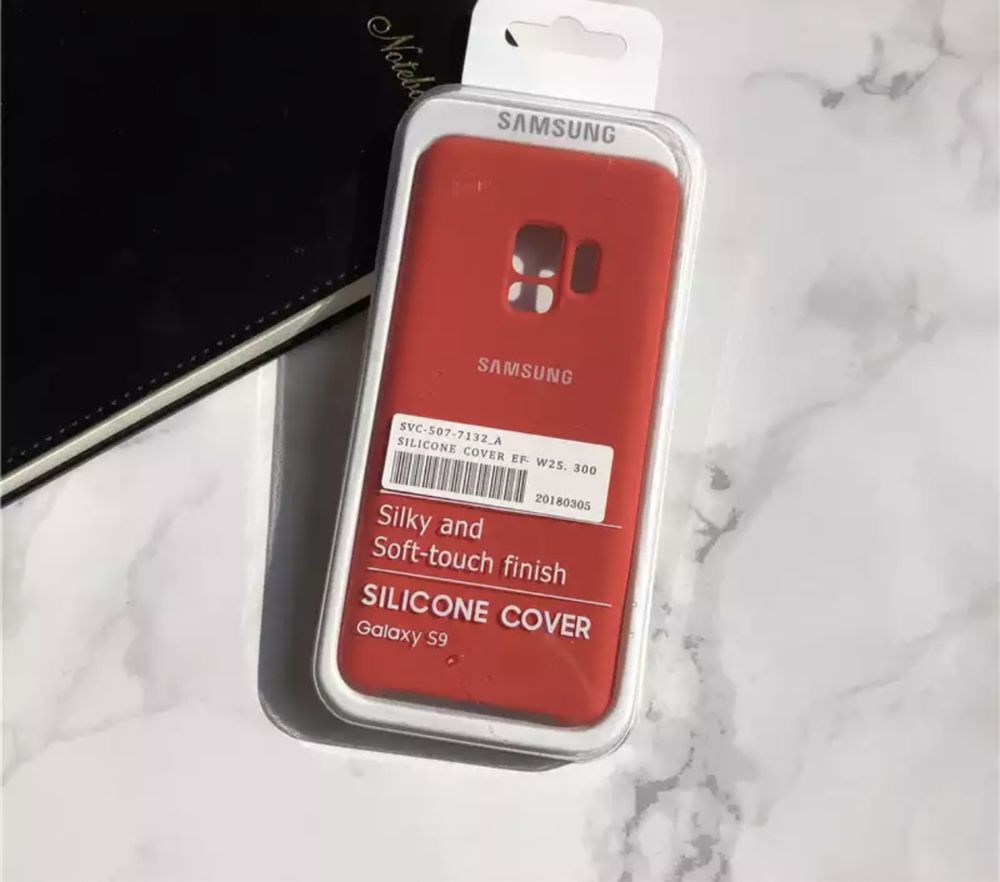 Capa s9 plus samsung em branco e vermelho