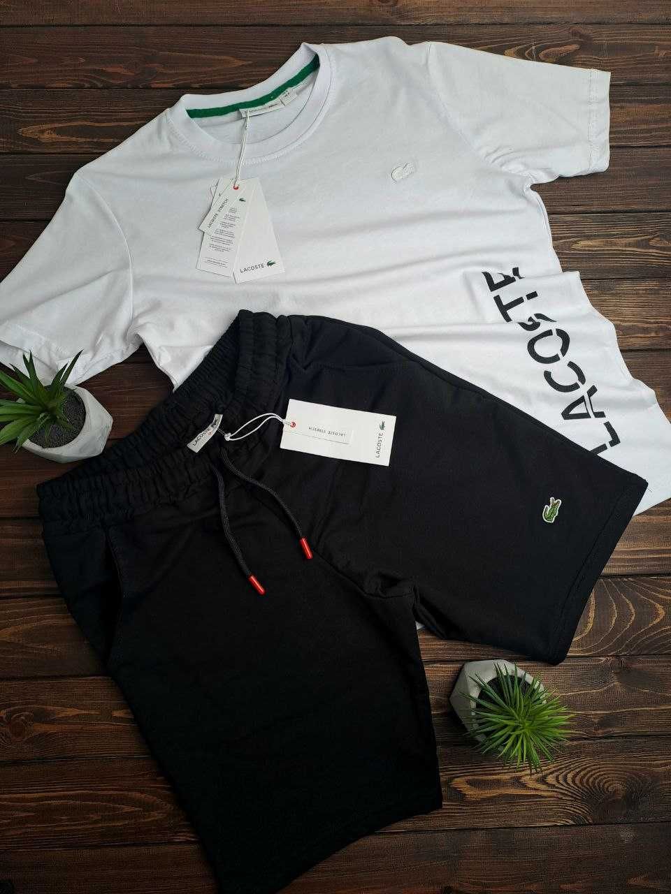 ЗНИЖКА! L (50) КОСТЮМ LACOSTE комплект шорти лакост футболка лакоста