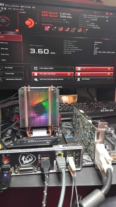 Комплект Ам4 Tomahawk B450+ r5 5500+16Gb 3200Mhz