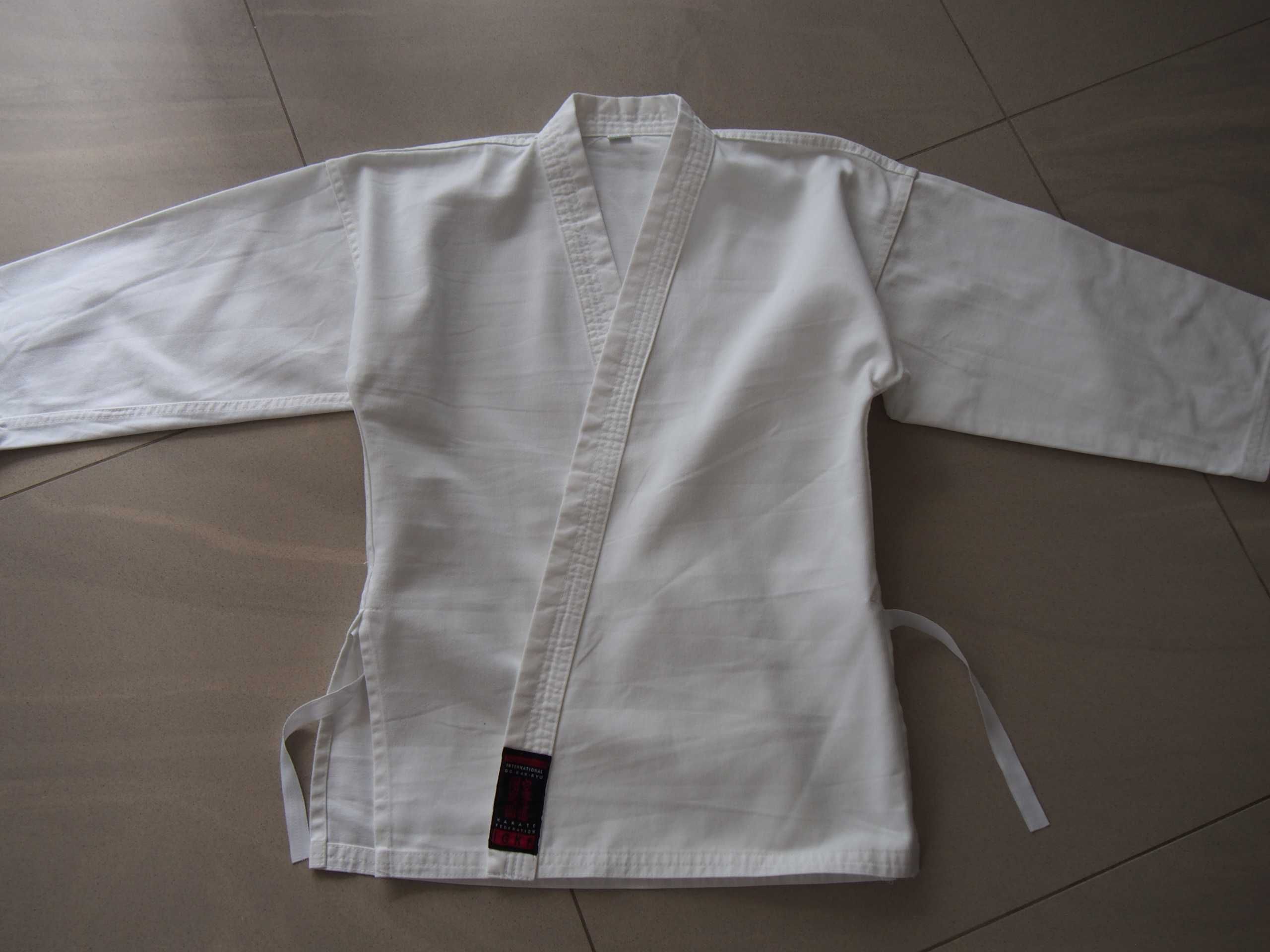Kimono karate taekwondo - GÓRA 140 cm