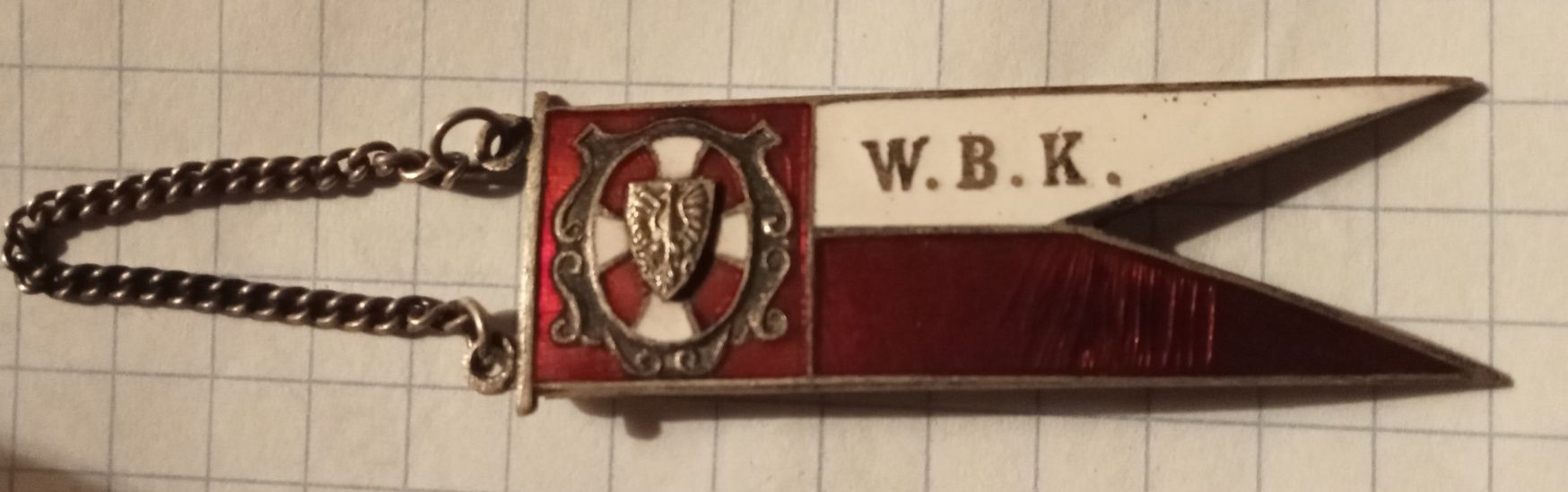 Odznaka nagrodowa Proporczyk WBK Wołyńska Brygada Kawalerii WP 2RP II