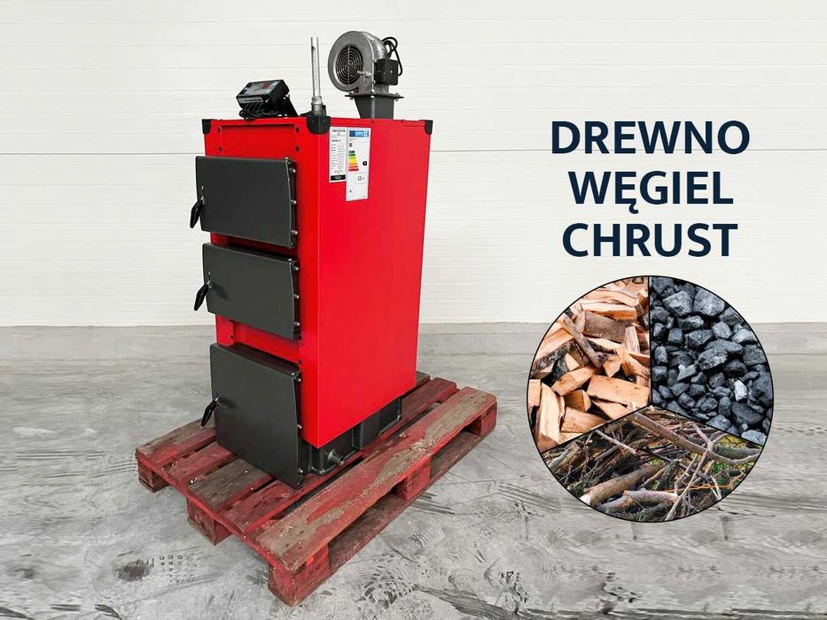 Kocioł piec na węgiel / drewno 12kW DOSTAWA GRATIS