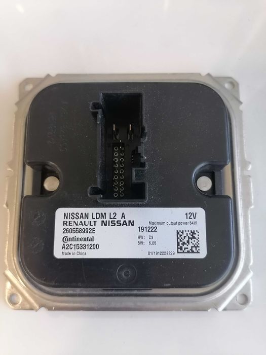 260. 558992e Nissan Renault balastro módulo farol ótica óptica Led