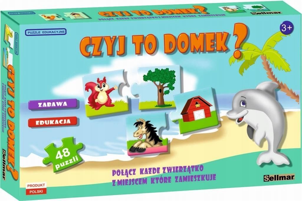 Puzzle Edukacyjne Czyj To Domek?, Sellmar