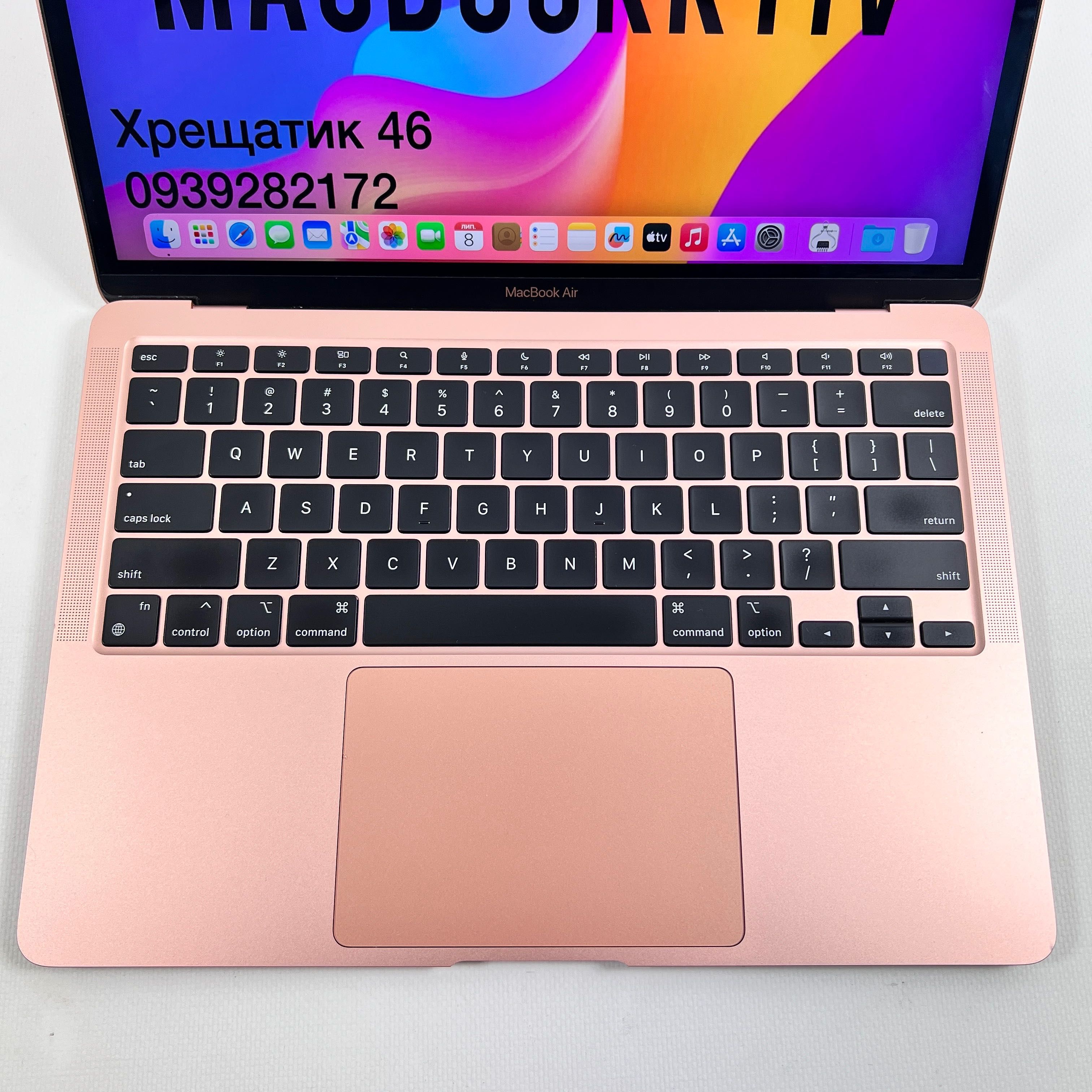 MacBook Air 13 2020 M1 8GB RAM 256GB SSD Rose Gold МАГАЗИН ГАРАНТІЯ