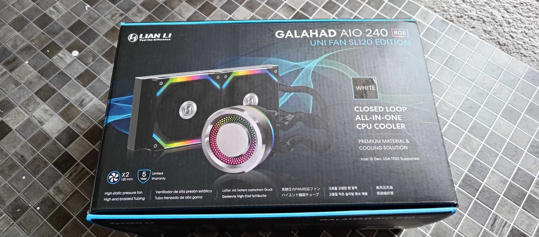 Chłodzenie AIO Lian Li GALAHAD 240 SL V2 White ARGB