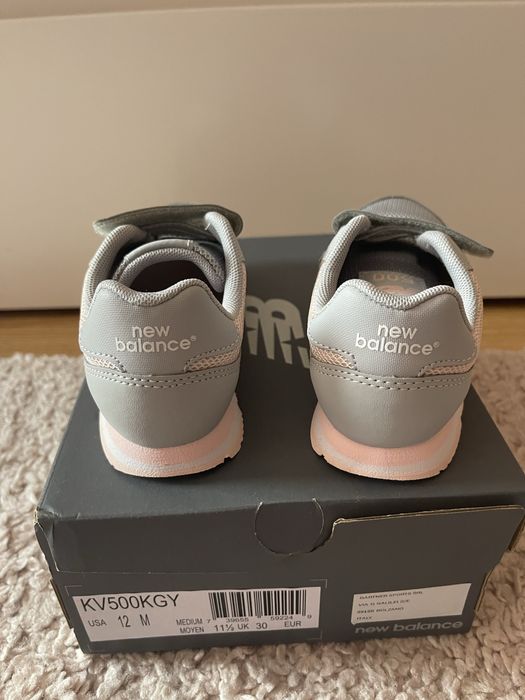 Sapatilhas New Balance cinza e rosa menina n30 novas