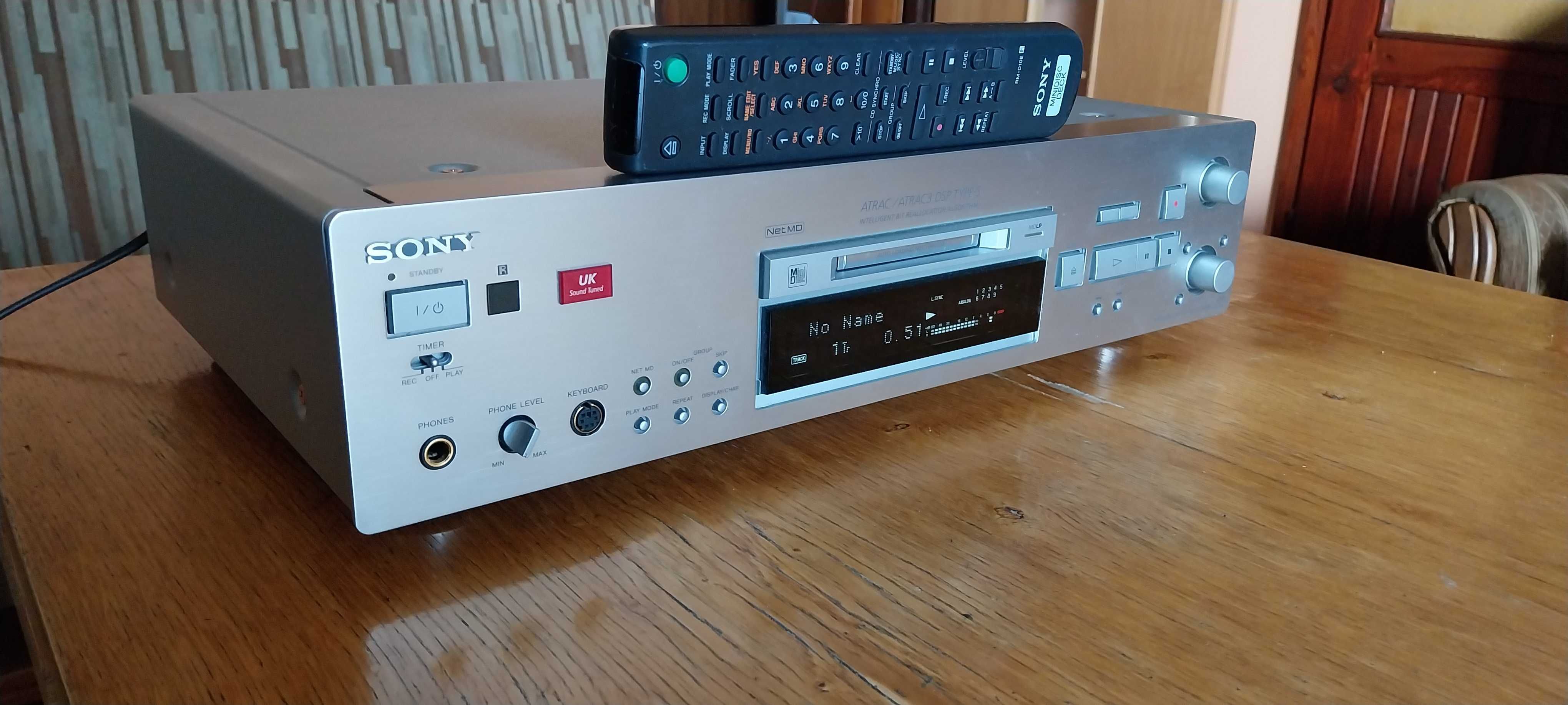 Minidisc SONY MDS- JB 980 QS mini disc z USB stan bdb.