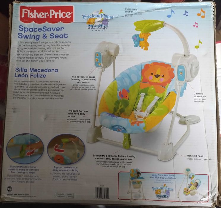 Huśtawka Fisher Price Precious Planet BlueSky T1457