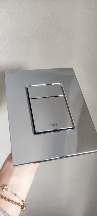 Przycisk do stelaża Grohe chrom srebrny połysk
