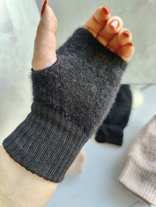 Жіночі рукавиці без пальців, мітенки