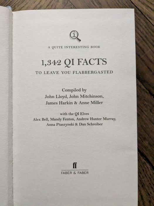 1,342 QI Facts to Leave You Flabbergasted