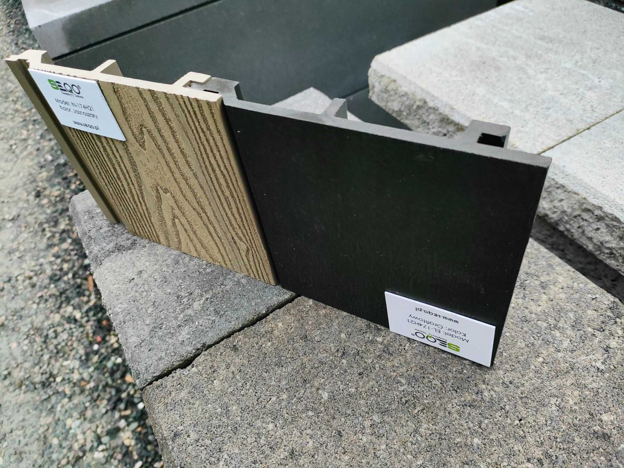 Deska elewacyjna drewno lamele panele kompozytowe kompozyt elewacja