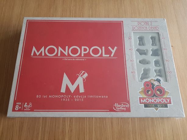 Monopoly zafoliowana 80 lat monopoly edycja limitowana unikat