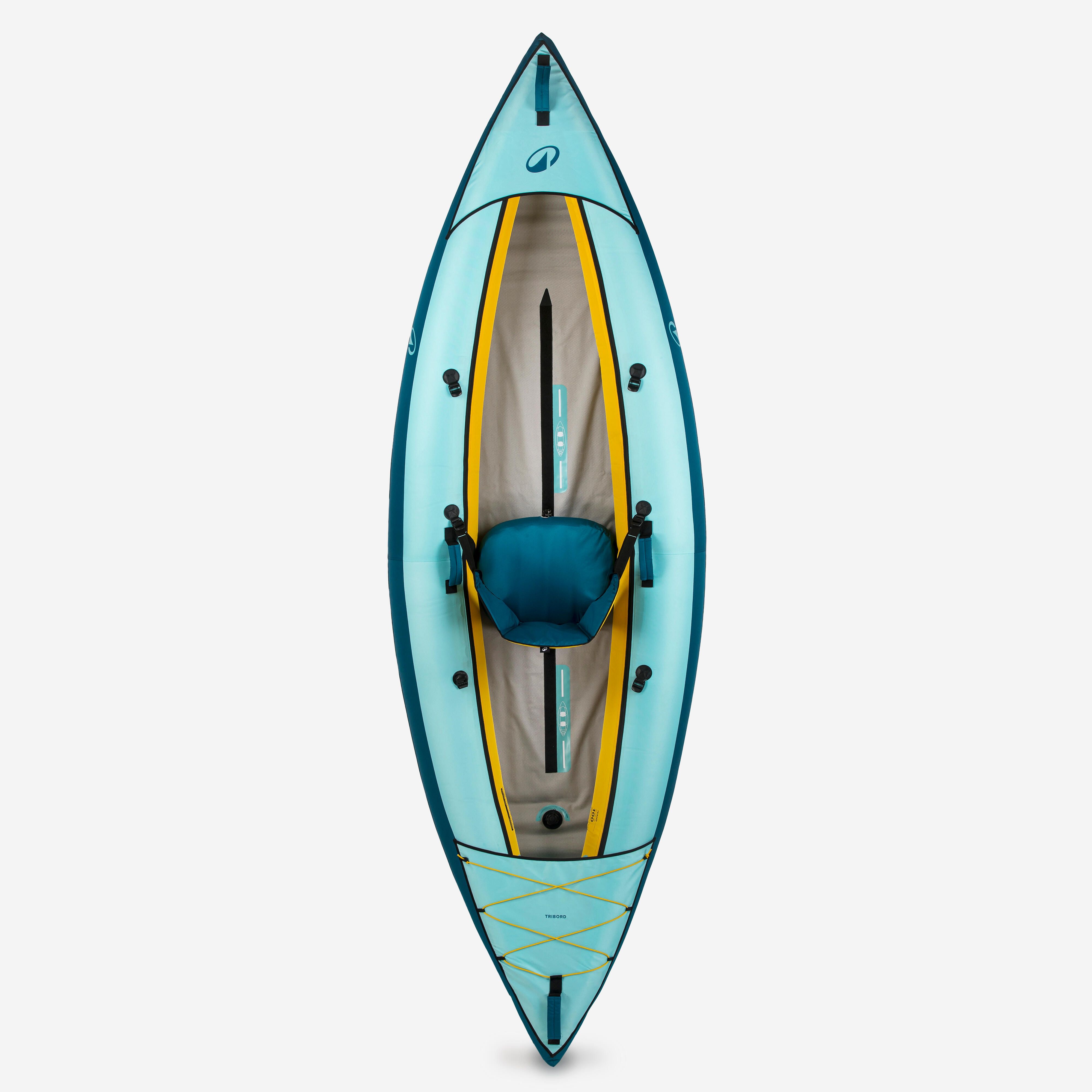 Conjunto canoa kayak Tribord 100 - 1/2 lugares