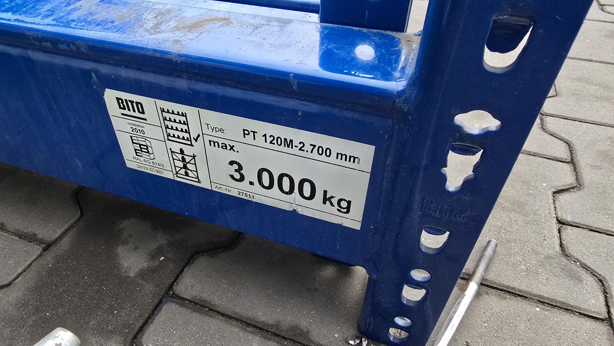 Regały magazynowe paletowe bito ocynk