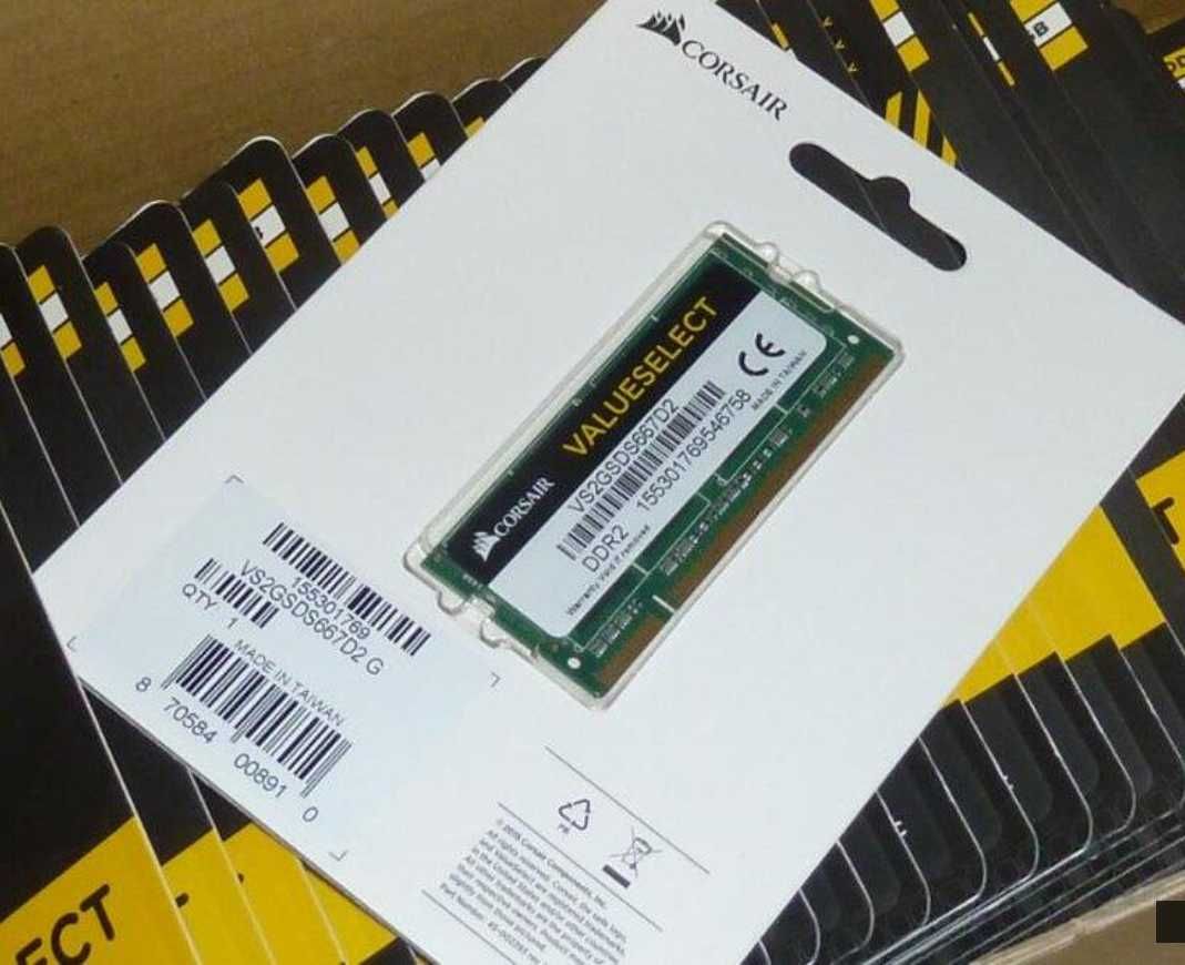 Pamięć Corsair DDR2 SODIMM 2GB 667MHz CL5 (VS2GSDS667D2)