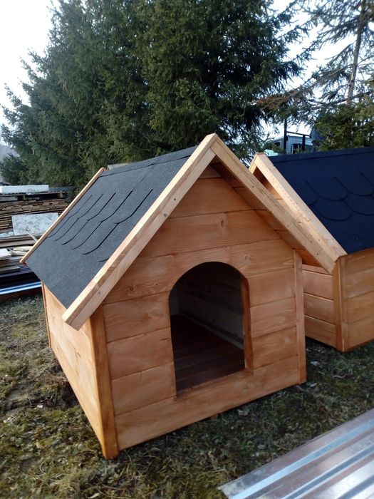 Buda dla psa,ocieplana duża buda ,drewniana