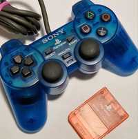 Pad PlayStation DualShock PSX Island Blue + karta pamięci RED