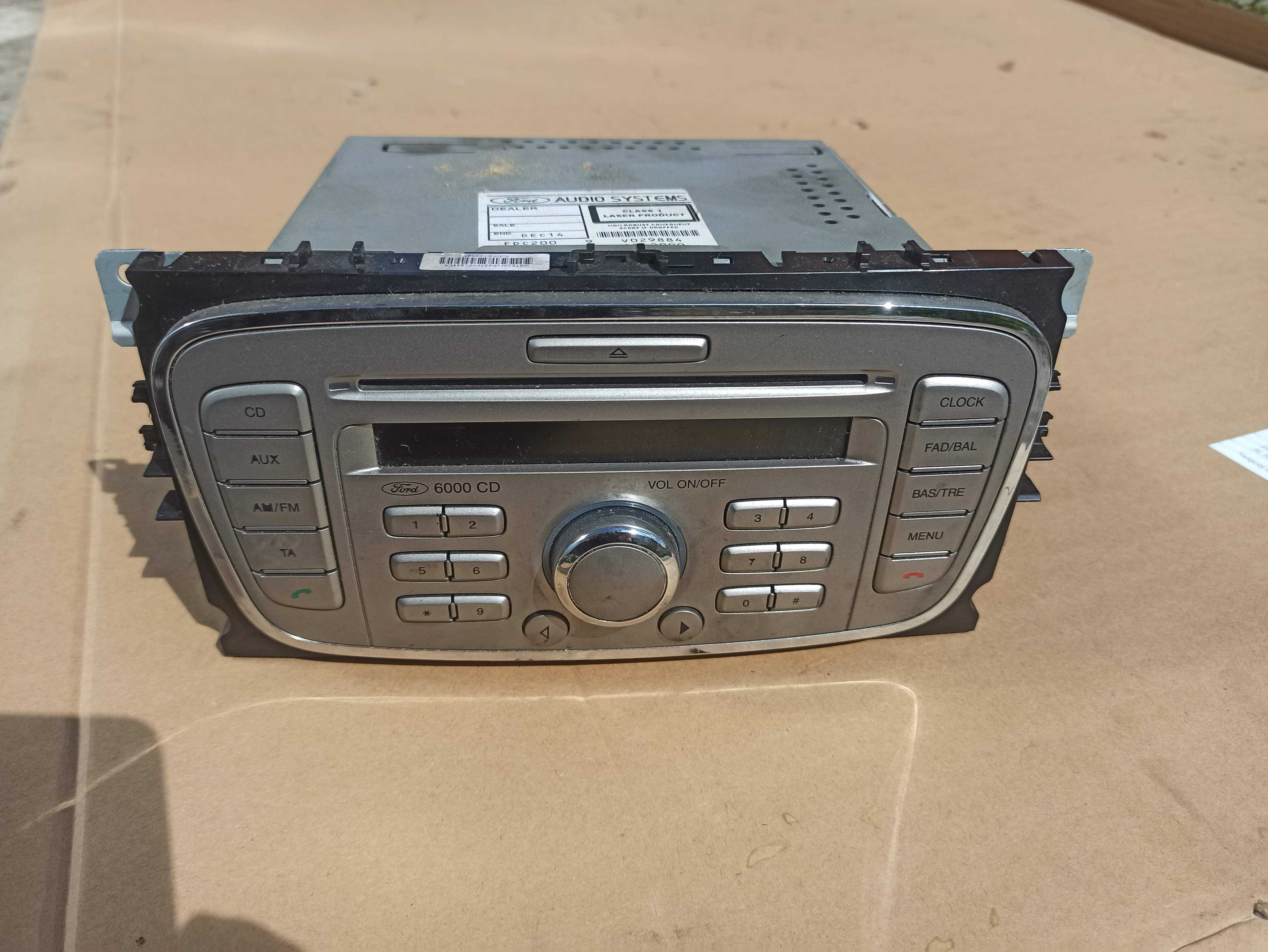 Radio 6000CD Ford Mondeo mk4 S MAX mk1 06-12.r BDB 10.r