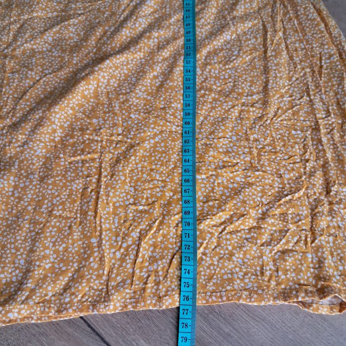 Midi spódnica w drobne kwiatuszki wiskoza 4XL-5XL 48-50