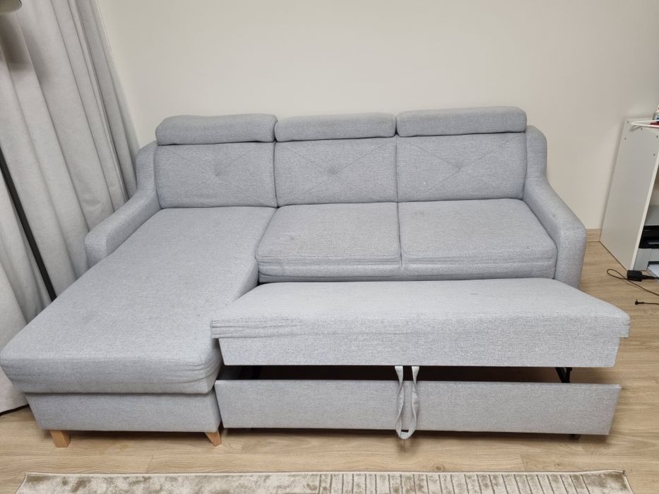 Kanapa łóżko sofa narożnik z funkcją spania. Stan dobry