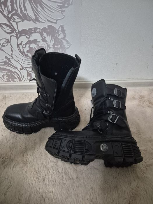 Взуття NEW ROCK, Itale negro, nomada negro tank boots