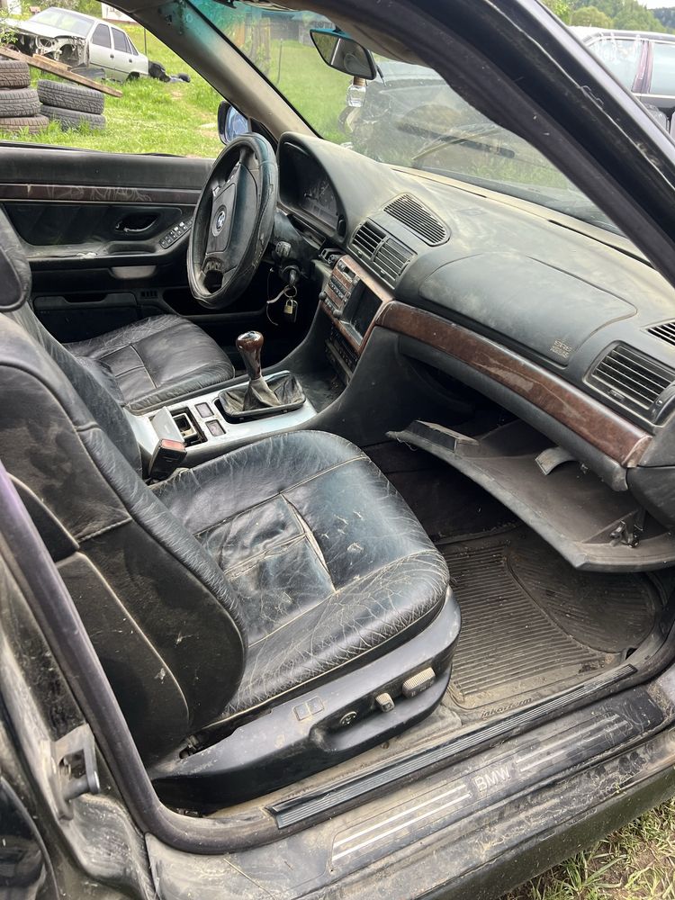 Розборка BMW E38 М51 2.5TDS/M52 B28 двойне скло/задній клімат разборка