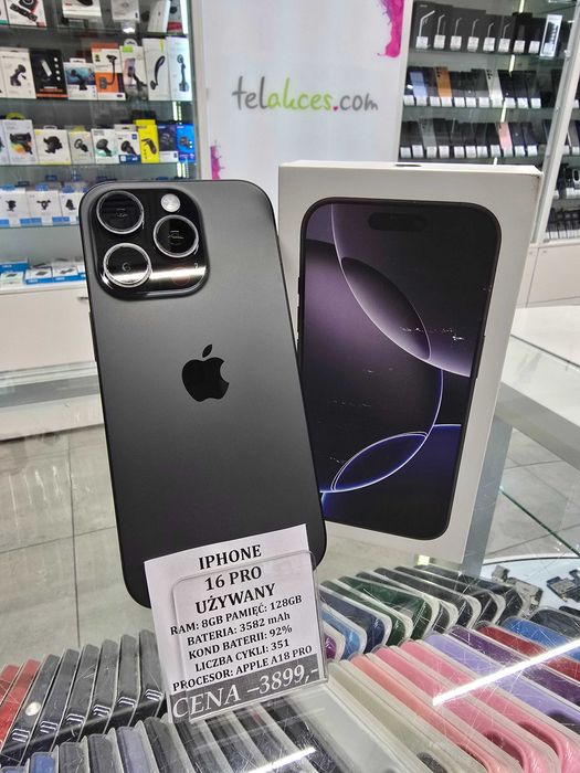 Iphone 16 Pro Bat 92% 128GB Telakces Felicity *Raty 0%