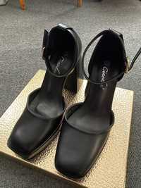 Взуття, Чорні стильні Туфлі, стан новий, продаж