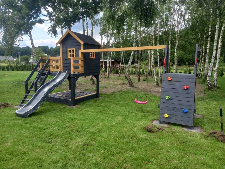 Domek dla dzieci plac zabaw domek z drewna