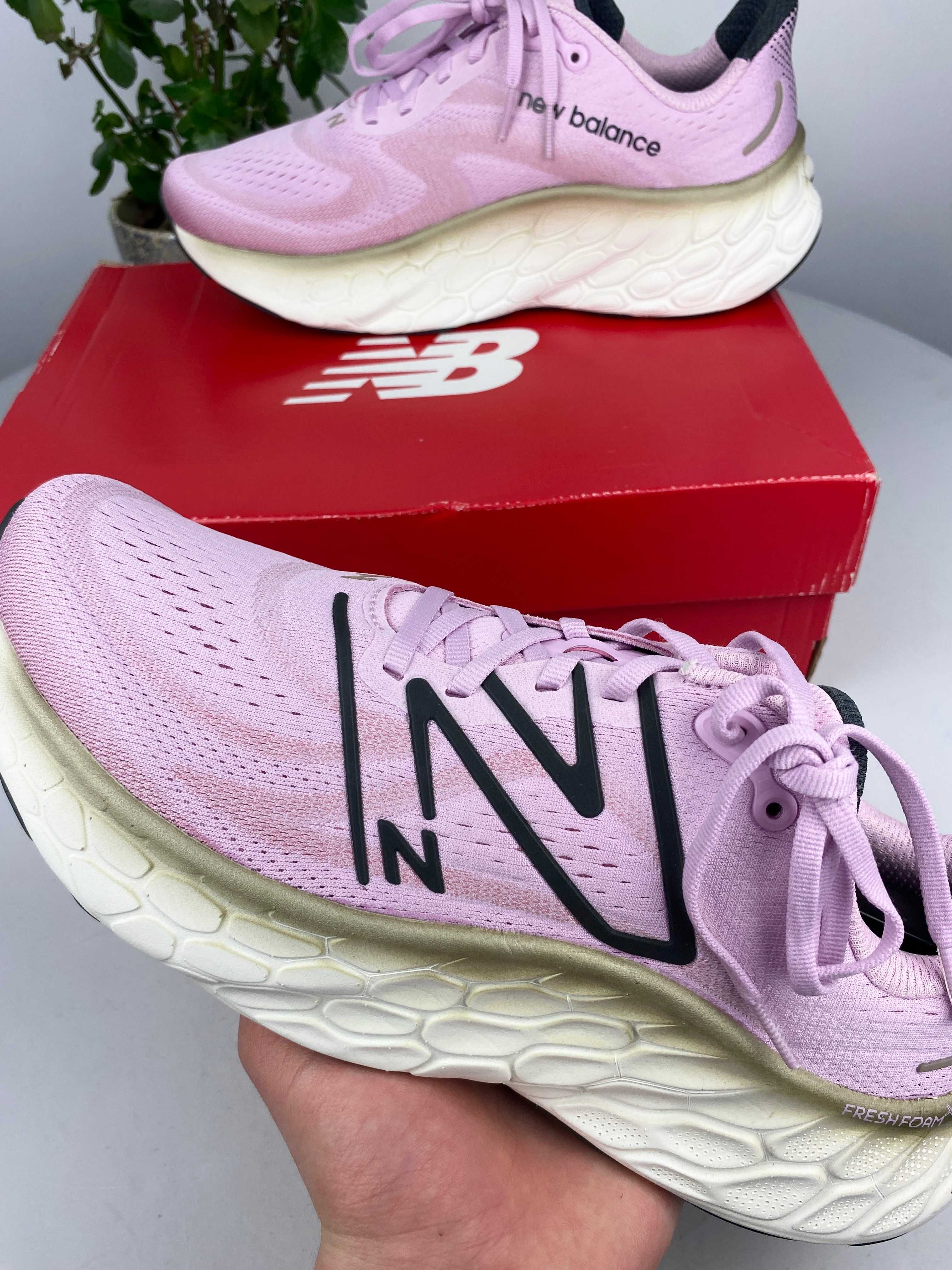 białe różowe buty do biegania new balance Fresh Foam More v4 r.43 n157